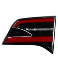 Top Tier Right Inner Tail Light Assembly For 2016 2020 Tesla Model X Slick Led Housing side view of red and black housing