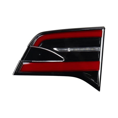 Top Tier Right Inner Tail Light Assembly For 2016 2020 Tesla Model X Slick Led Housing side view of red and black housing