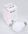 Amber A19 Light Bulbs 9W 60W Equivalent Blue Light Blocking Soft bulb with packaging, ideal for healthy sleep and nursery vibes.