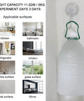 4 Pack Suction Cup Hooks Heavy Duty Bathroom Kitchen Mounts For Glass Doors And Mirrors holding water jug