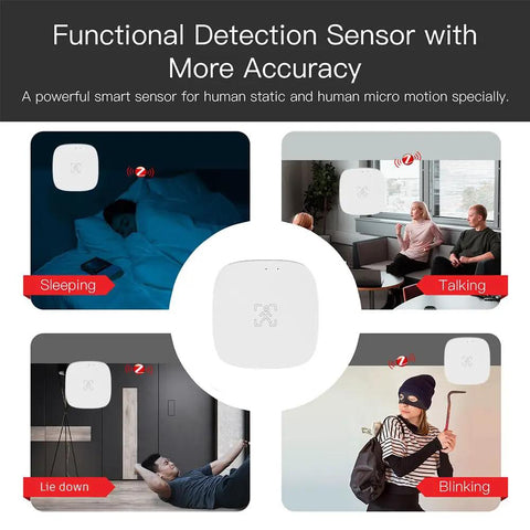 Dope Zigbee MmWave 5.8 GHz Presence Sensor With Motion Detection Radar Tech for smart home automation in various scenes