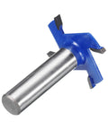 High Performance T Slot Cutter Rabbet Router Bit One Half Inch Shank 45mm Cutting Diameter Three Millimeter Depth Four Wing Carbide
