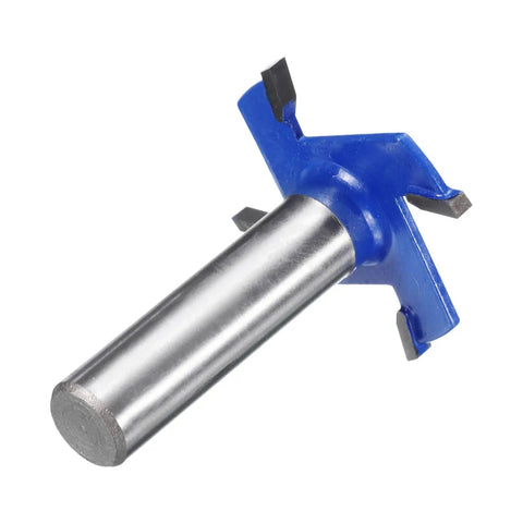 High Performance T Slot Cutter Rabbet Router Bit One Half Inch Shank 45mm Cutting Diameter Three Millimeter Depth Four Wing Carbide