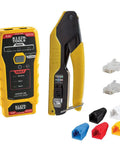 All In One Cable Tester Kit For RJ11 RJ12 RJ45 With LAN Testing Pass Thru Crimper CAT6 CAT5e Plugs And Strain Relief Boots