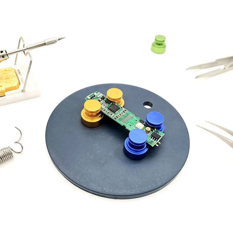 Magnetic PCB Soldering Holder Clamp With Rock Solid Fixation for 0.2 to 1.8 mm Boards Durable Metal Repair Kit Portable Stand MH14