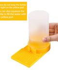 Hand holding 2 Pack Beekeeping Water Dispenser For Beehive Entrance And Bee Drinking Nest, Durable Plastic Hydration Feeder