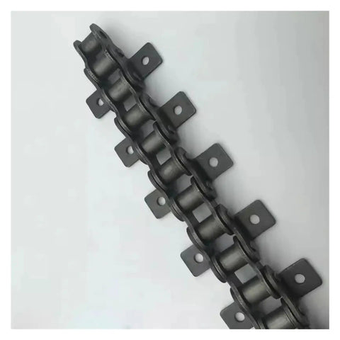 Top Notch 12A-1 Bent Plate Conveyor Roller Chain With Double Side Ear Mounting For 5 Foot Length industrial chain close-up view.