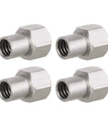 Stainless Steel M2.5 Long Wheel Nuts for TRX4M 1 18 Scale RC Crawlers Upgrade 12 Pack Easy Install Locking Bolts, four shown