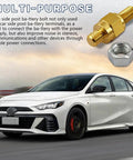 Street Smart Side Post Battery Terminal Extenders, Premium Solid Brass Adaptor Studs for Vehicles with 3/8 inch threads and nut.
