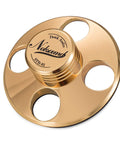 Nobsound STB-01 gold metal LP vinyl turntable stabilizer weight, front view