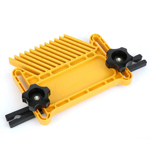Premium Woodworking Feather Board Set For Router Tables And Table Saws, durable yellow material for securing planks during cuts.