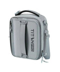 Leak Proof Expandable Lunch Bag With Ice Walls Keeps Your Lunch Fridge Cold Up To Six Hours Heavy Duty Grab And Go Zero Mess Insulated Travel Tote Gray Silver, gray insulated lunch tote with handle.