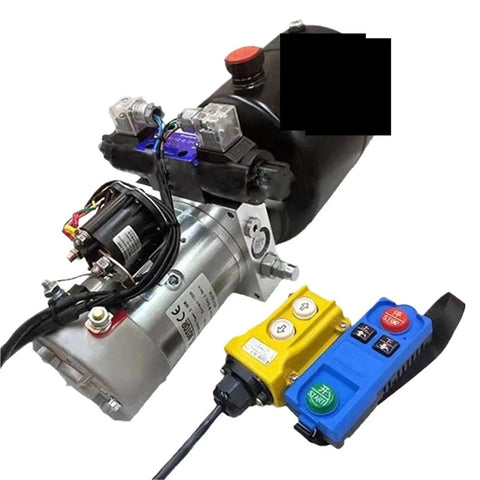 Heavy Duty Hydraulic Power Unit Pack With Electric Motor Pump For Scissor Lifts Ac 220 Volt motor and control panel with connectors.