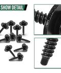 Fender Liner Bolt Set Torx Pan Head 10 Pcs For GM Trucks And SUVs 2008 To 2021 showing bolts and close-up details