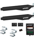 Dual Dope Smart Ready Automatic Gate Kit For Swing Gates Up To 1000 Pounds Or 12 Feet Per Gate with remotes and brackets