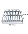 Rugged As Nails Steel Forklift Pallets Built Heavy Duty For Warehouse Storage Platform With Sure Grip Anti Slip Metal Grid, 39.3in.