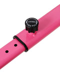 Detail of adjustable frame on pink hoverkart attachment for Turn Your Hoverboard Into A Sit-On Go Kart With Adjustable Frame, 360 Degree Swivel Wheel, And Ergonomic Seat, Fits 6.5, 8, And 10 Inch Hoverboards, Pink Hoverkart Attachment For Kids And Adults, Family Fun Ride.
