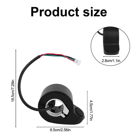 Electric Scooter Throttle Thumb Accelerator Replacement For Xiaomi M365 E Scooter Accessories Easy Install 3 Pin Connector Finger Throttle