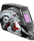 Side view of True Color Auto Darkening Welding Helmet With Wide Shade Range 4/5-13, Solar Powered Eye Protection, Large Viewing Window 3.86 By 2.50 Inches