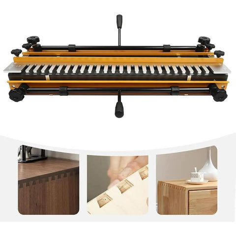 Built Like A Tank 24 Inch Dovetail Jig Machine With Precision Half Inch Woodworking Template, aluminum steel build for cabinet projects.