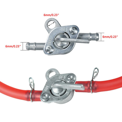 PZ19 Carburetor Kit With Air Filter, Fuel Line And Petcock For 50cc To 125cc Chinese Kids ATVs, Go Karts And Dirt Bikes petcock detail