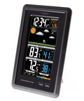 Vertical Wireless Color Weather Station All In One With Pressure And Atomic Timekeeping Indoor And Outdoor Temperature And Humidity