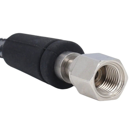 Close-up of connector end of Carbon Fiber Woven Diving Hose With Dope High Pressure Precision, Lightweight Snorkel Regulator Line