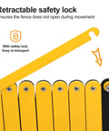 Rock Solid Expandable Metal Safety Gate With Lockable Caster Wheels heavy duty safety lock mechanism for secure transport