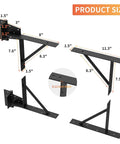 Heavy Duty Gate Corner Brace Kit No Sag Anti Sag Solid Iron Brackets with measurements for shed and driveway gates