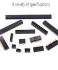 Various sizes of 2.54mm 2x40 Pin Female Socket Header Kit Dual Row Straight PCB Connector for DIY Electronics Projects