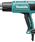 Versatile Variable Temperature Heat Gun Kit With LCD Display 122 To 1202 F Control And 3 Air Flow Settings in green casing