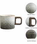Premium Durable Ceramic Espresso Cup With Wooden Handle 1.7 Oz Demitasse showcasing fine materials and careful construction.