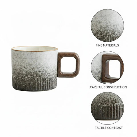 Premium Durable Ceramic Espresso Cup With Wooden Handle 1.7 Oz Demitasse showcasing fine materials and careful construction.