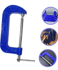 4 Inch Thickened Metal C Clamp With Quick Release For DIYers And Home Improvement Projects Heavy Duty G Clamp Workholding Tool
