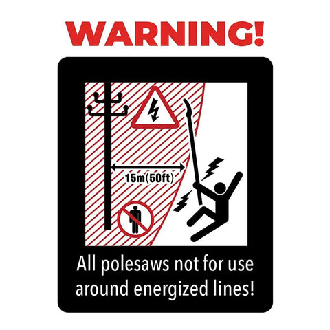 18 Foot Pole Saw Kit Featuring A 15 Inch Rust Resistant Blade And Three Interlocking Yellow Fiberglass Poles To Knock Out Overgrown Canopy Branches With Zero Sweat