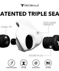 25 Decibel Noise Reduction Earplugs Custom Molded Reusable Hearing Protection For Noise Sensitivity And Flights White Comfy Fit