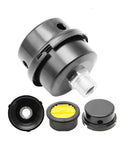 Air Compressor Silencer Filter Metal 20mm Thread One Half Inch NPT Inlet Fits Most Brands Replacement Metal Housing With Paper Filter