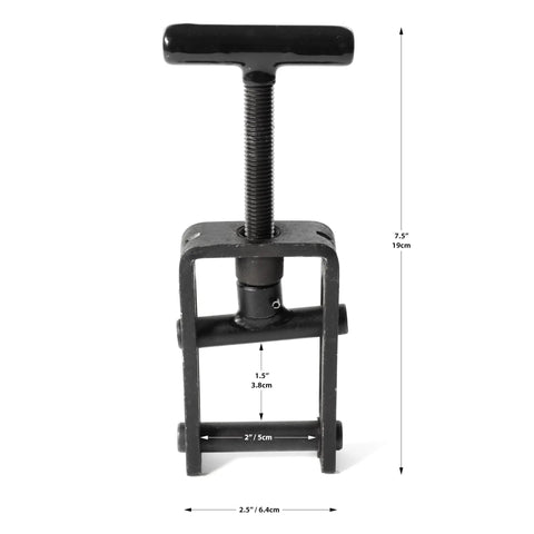 Two Pack Pipe Squeeze Off Tool For Plastic Tubing 0 To 1.26 Inch 32mm showing durable steel construction with dimensions