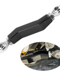 Adjustable Brake Shift Lever Linkage Pushrod For M8 Softail 2018-2025 Bolt On Rear Brake Pedal Height And Angle Adjuster black metal rod