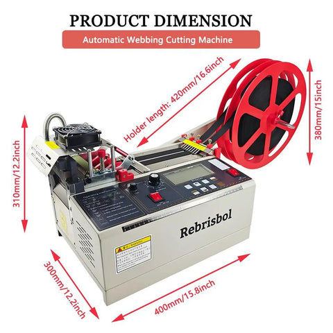 Must Have Versatile Webbing Cutting Machine With 5 Inch Lcd Display dimensions and components