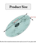 Explosion Proof Round Tabletop Rotating Serving Tray 360 Degree Turntable Glass Surface Showing Dimensions 80cm by 10mm
