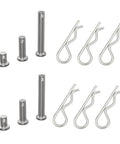 Ultimate M8 Clevis Pin and M3 R Clip Set with six M3 x 60mm R clips and six M8 pins in 8mm, 20mm, 45mm for cars and mechanical projects.