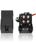 Heavy Duty Universal Air Compressor Pressure Switch 95 125 PSI 240V 26A Replacement Valve components front view