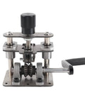 Upgrade Your Gear With This Heavy Duty Stainless Steel Wire Stripping Machine For Electric Drills Featuring Hand Crank Scrap Copper Cable Peeling Tool For 2 To 20mm Diameter Wires Robust Build Quality For Tough Jobs Front view of stainless steel wire stripping machine with hand crank.