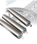 Heavy Duty Gravity Conveyor Rollers Steel Tube 2 Inch Diameter By 10 Inches Long Pack Of Three for smooth low friction rolling.