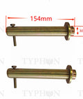 154mm and 30mm steel pins of Beefy Heavy Duty 200mm Hydraulic Earth Auger Attachment For 2 To 3.5 Ton Mini Excavators