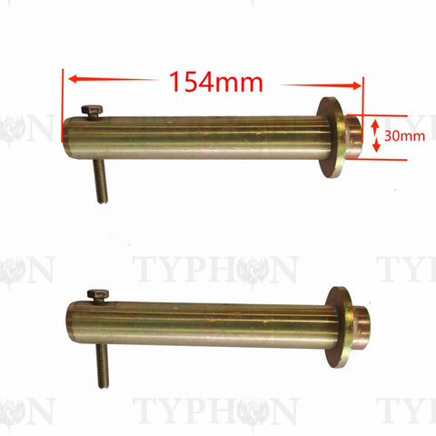 154mm and 30mm steel pins of Beefy Heavy Duty 200mm Hydraulic Earth Auger Attachment For 2 To 3.5 Ton Mini Excavators