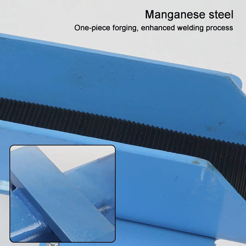 Detailed view of Heavy Duty Panel Dolly Cart 1100lb Capacity Slab Roller Manganese steel with textured surface.