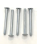 Bulk Pinewood Derby Car Kits Pack Of 12 With Wheels And Axles burr-free metal axles close-up for speedy races