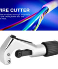 Fabater Electric Wire Stripper And Fiber Optic Cable Cutter With 4-28mm Adjustable Jaw, metal wire cutter with sharp blades and ergonomic grip.